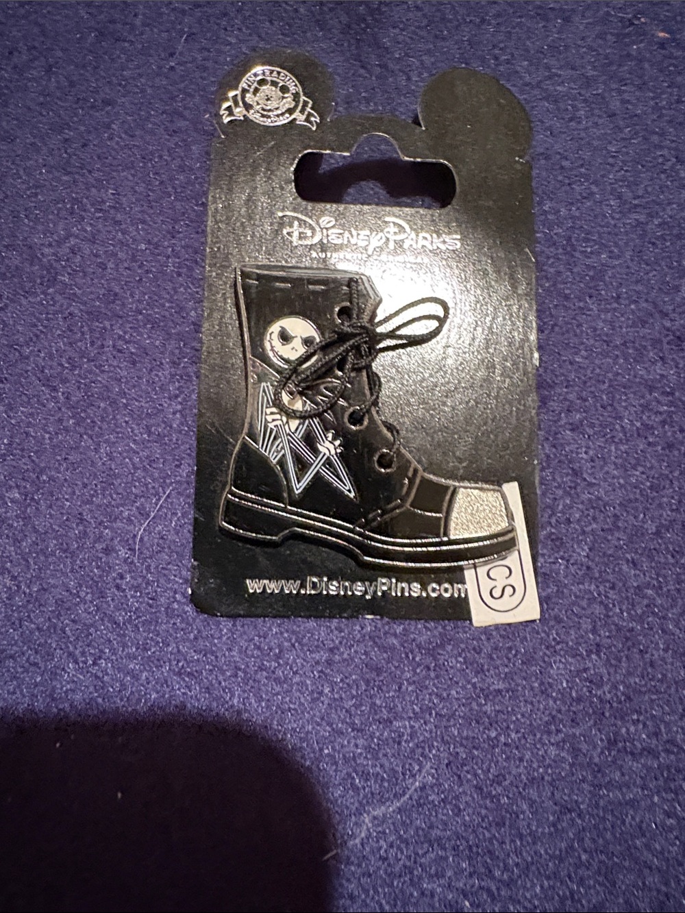 Jack Skellington nightmare before Christmas sneaker pin